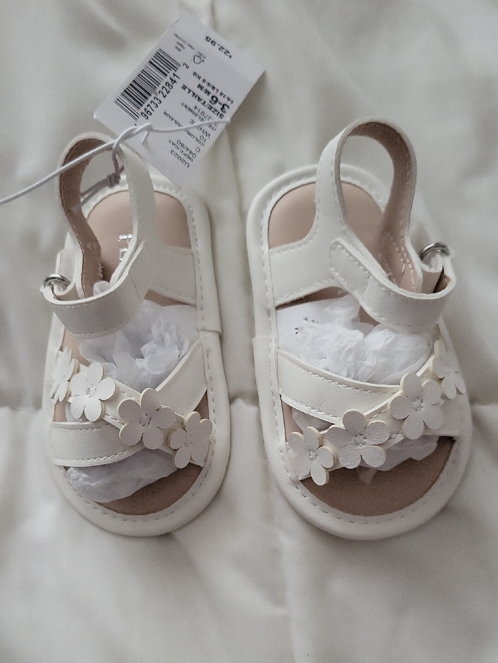 The Children's Place White Floral Toddler Sandals